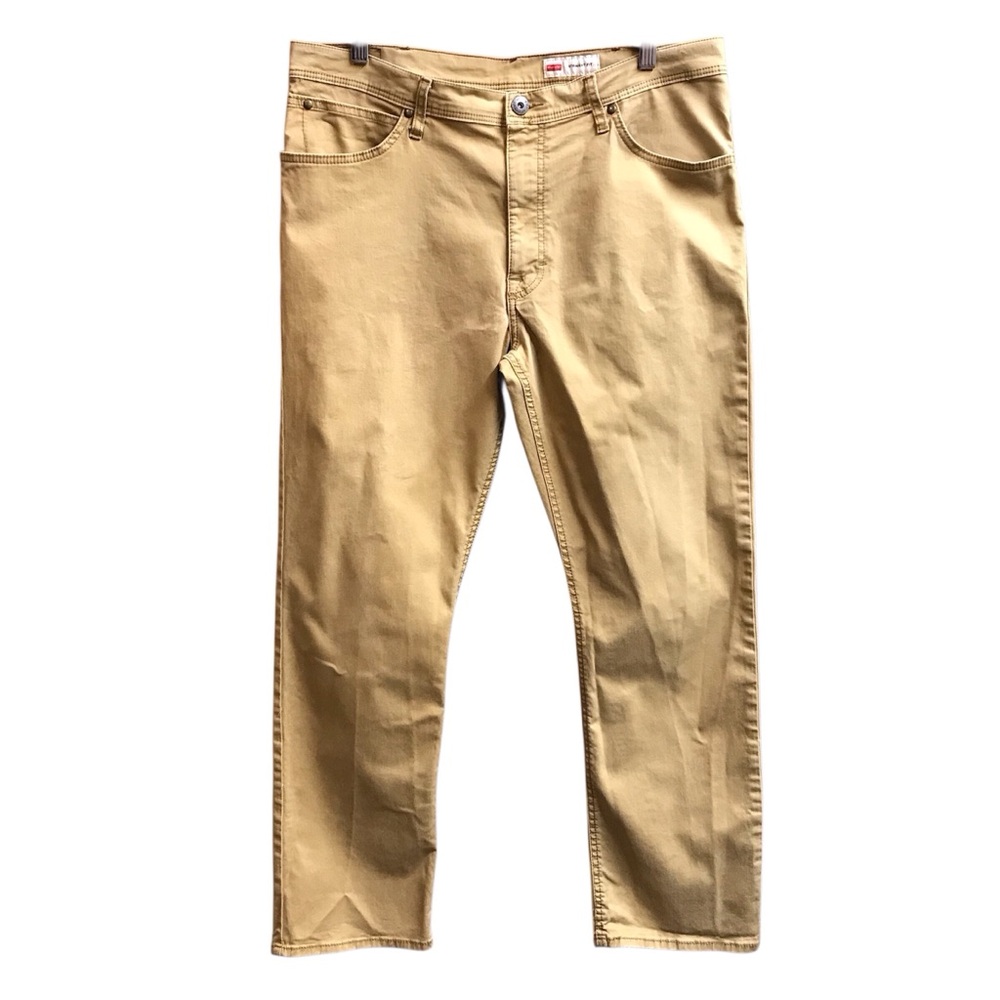 Wrangler Mens Beige Straight Fit Pants No Size Tag See Measurements